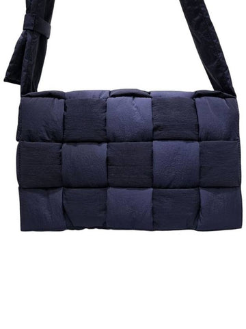 Women s 690133 Navy Padded Tech Maxi Cassette Bag - BOTTEGA VENETA - BALAAN 1