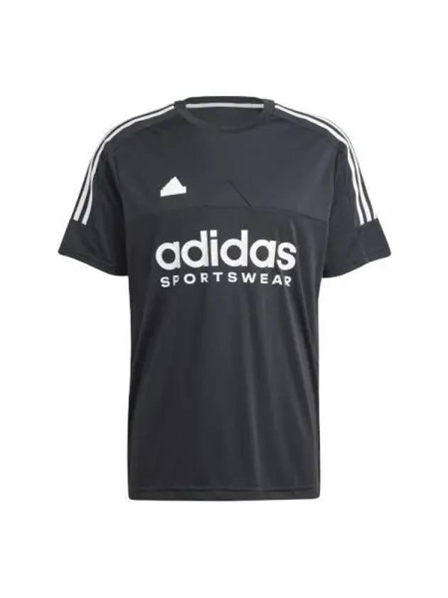 Tiro Label Print Short Slevee T Shirt Black - ADIDAS - BALAAN 1