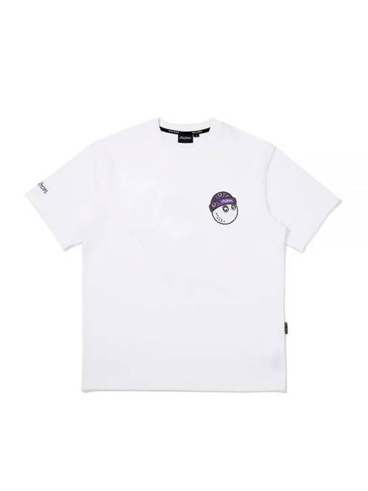 Wiz Collection Short Sleeve Short Sleeve T-Shirt WHITE M3323PRS01WHT - MALBON GOLF - BALAAN 1