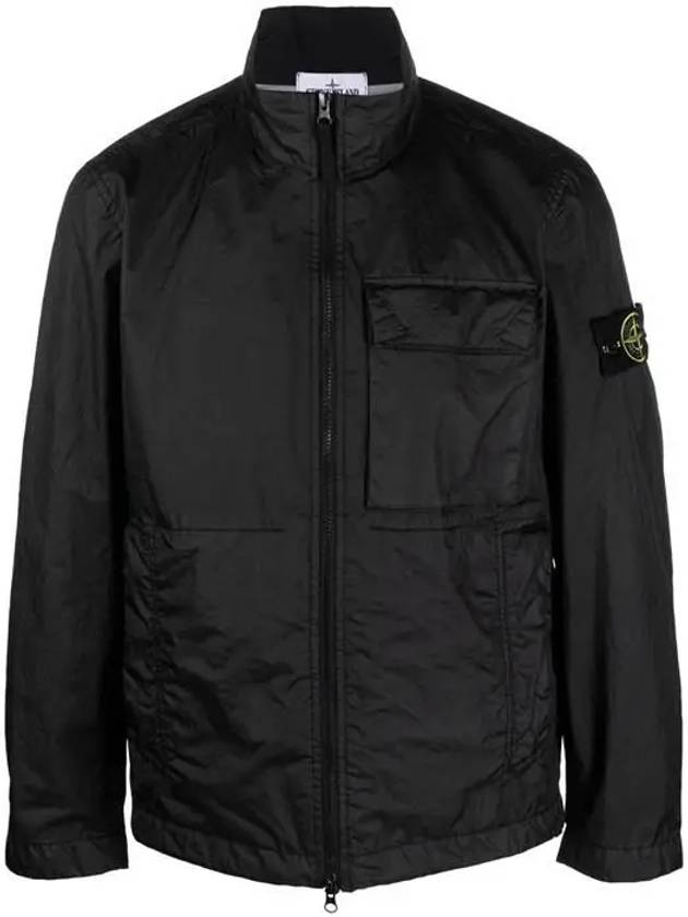 Men's Waffen Patch Membrana 3L TC Nylon Jacket Black - STONE ISLAND - BALAAN 2