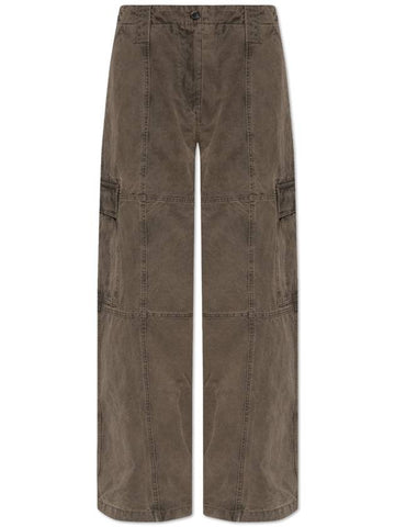 Kenzo Pants With Pockets, Women's, Brown - KENZO - BALAAN 1