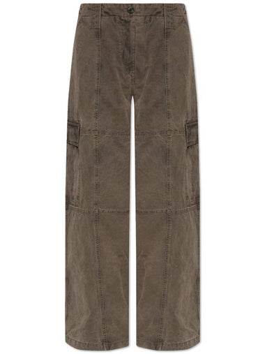 Kenzo Pants With Pockets, Women's, Brown - KENZO - BALAAN 1