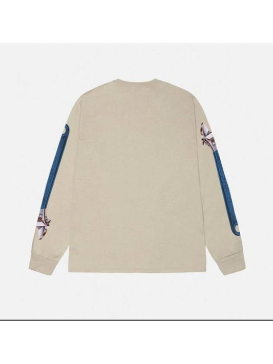 Wrench LS long sleeve t shirt unisex khaki storm 2 colors - STUSSY - BALAAN 2