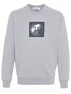 Institutional One Print Jersey Cotton Knit Top Light Grey - STONE ISLAND - BALAAN 2