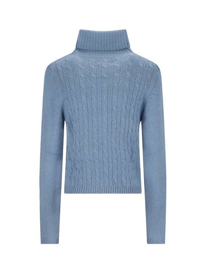 CABLE-KNIT ROLL-NECK SWAETER - ALLUDE - BALAAN 2