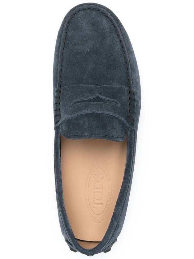 Gommino Bubble Suede Driving Shoes Blue - TOD'S - BALAAN 5