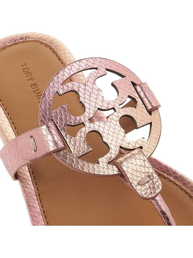 Women's Miller Logo Flip Flops Pink - TORY BURCH - BALAAN 9