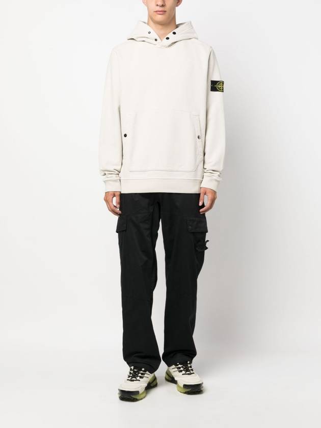 Garment Dyed Hoodie Plaster - STONE ISLAND - BALAAN 3