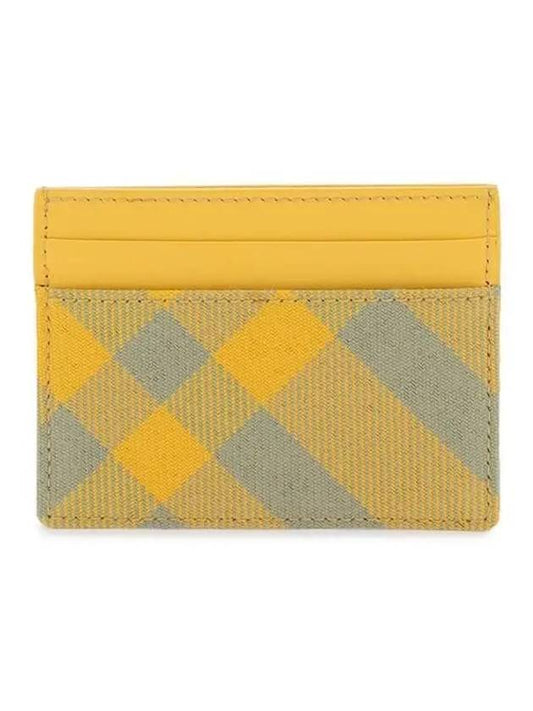 Check Card Wallet Yellow - BURBERRY - BALAAN 2