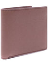 Stitched Bifold Leather Half Wallet Brown - MAISON MARGIELA - BALAAN 4