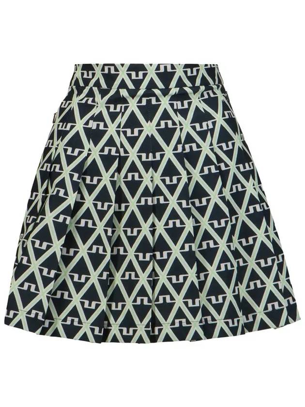 Golf Adina Print Skirt Geo JL Navy - J.LINDEBERG - BALAAN 2