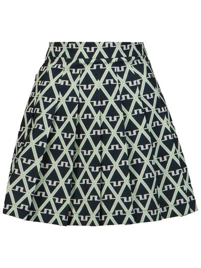 Golf Women's Adina Print Skirt Geo JL Navy - J.LINDEBERG - BALAAN 2