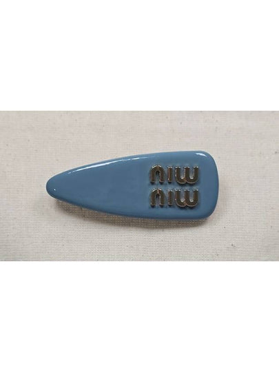 Logo patent leather hair clip - MIU MIU - BALAAN 2