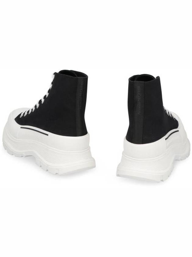 Tread Slick High Top Sneakers White Black - ALEXANDER MCQUEEN - BALAAN 5