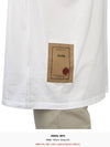 Pocket Back Logo Patch Cotton Short Sleeve T-Shirt White - TEN C - BALAAN 10