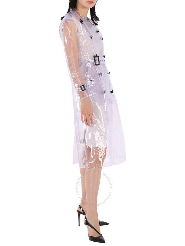 Women's Plastic Transparent Trench Coat White - BURBERRY - BALAAN 3