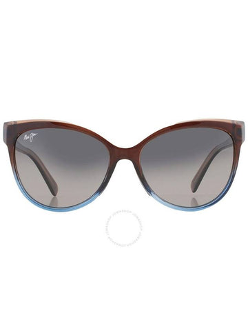 Maui Jim Olu Olu Neutral Grey Cat Eye Ladies Sunglasses GS537-01F 57 - MAUI JIM - BALAAN 1