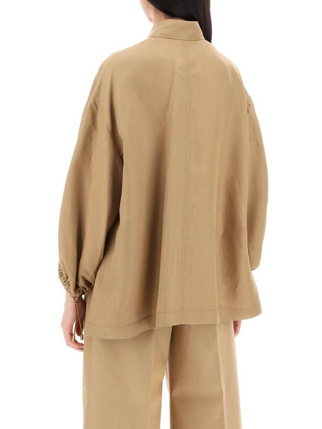 maxi linen and silk rodeo shirt - MAX MARA - BALAAN 3