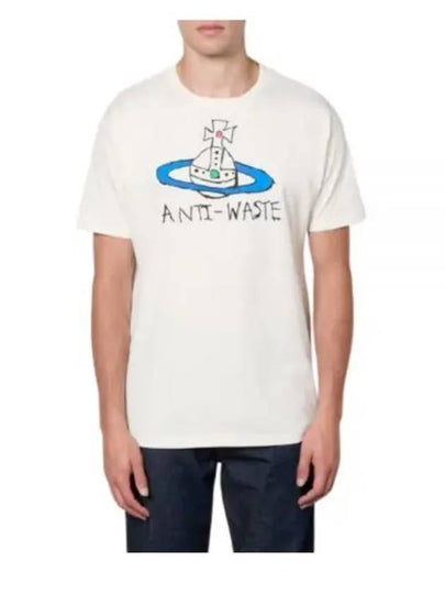 Anti Waste Short Sleeve T-Shirt Ivory - VIVIENNE WESTWOOD - BALAAN 2