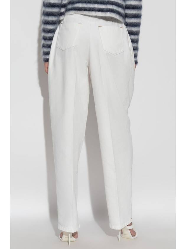 Curgio Ultra High Waist Jeans Off White - JACQUEMUS - BALAAN 5