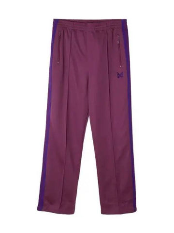 Track Pant Poly Smooth WINE NS246 Pants Training - NEEDLES - BALAAN 1