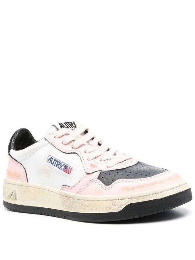 Women's Medalist Super Vintage Low Top Sneakers Pink - AUTRY - BALAAN 3