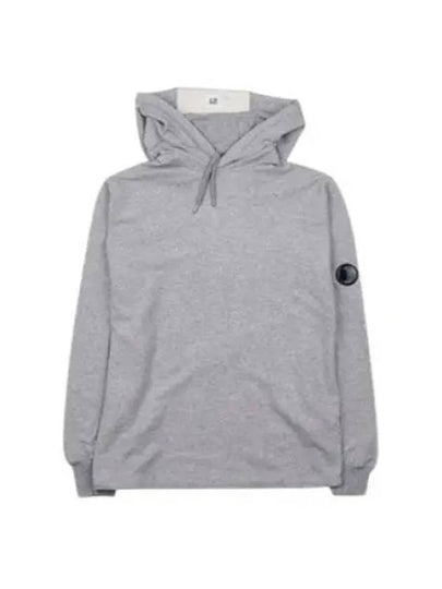 Men's Lens Wappen Fleece Hoodie Grey - CP COMPANY - BALAAN 2