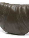 Croissant Small Nappa Leather Cross Bag Dark Chocolate - LEMAIRE - BALAAN 4