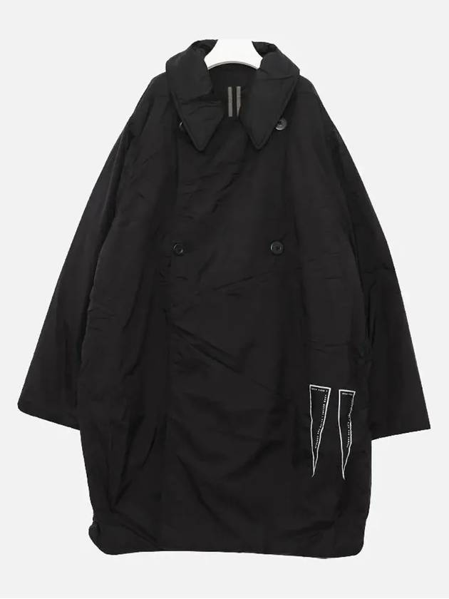 Cappotto Imbottito Double Coat Black - RICK OWENS - BALAAN 3