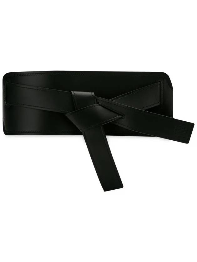 Calfskin Gate Belt Black - LOEWE - BALAAN 4