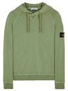 Men's Waffen Patch OLD Treatment Cotton Hoodie Sage Green - STONE ISLAND - BALAAN 2