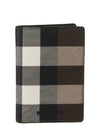 Checked Leather Card Wallet Dark Birch Brown - BURBERRY - BALAAN 2