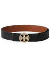 1.5" Miller Reversible Leather Belt Black Classic Cuoio - TORY BURCH - BALAAN 2