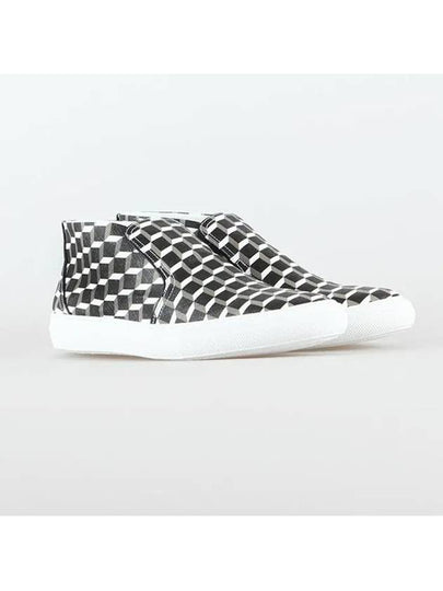 Cube Pattern Mid Top SlipOn GX03 CANVAS CUBE - PIERRE HARDY - BALAAN 2