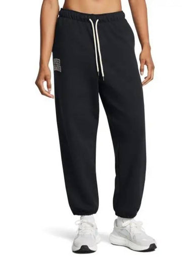 Women s Icon Heavyweight Terry Oversized Pants 1386496 001 - UNDER ARMOUR - BALAAN 1