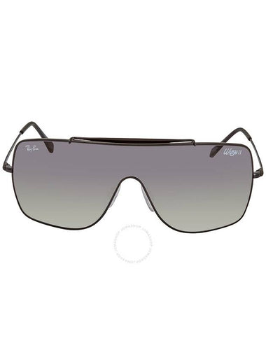 RayBan Wings II Grey Gradient Shield Sunglasses RB3697 002/1135 - RAY-BAN - BALAAN 1