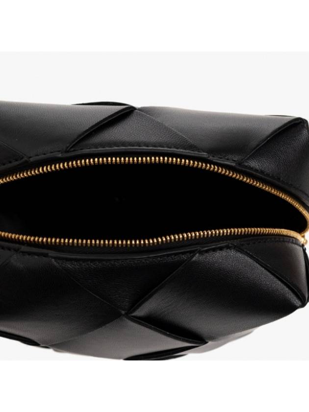 Cassette Intrecciato Mini Shoulder Bag Black - BOTTEGA VENETA - BALAAN 5