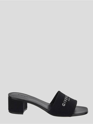 4G Canvas Mule Heel Black - GIVENCHY - BALAAN 1