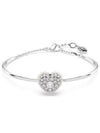 Idyllia Heart Bangle Bracelet Silver - SWAROVSKI - BALAAN 3