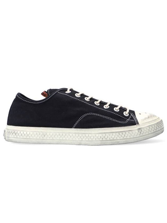 Vintage Canvas Low Top Sneakers Black - ACNE STUDIOS - BALAAN 2