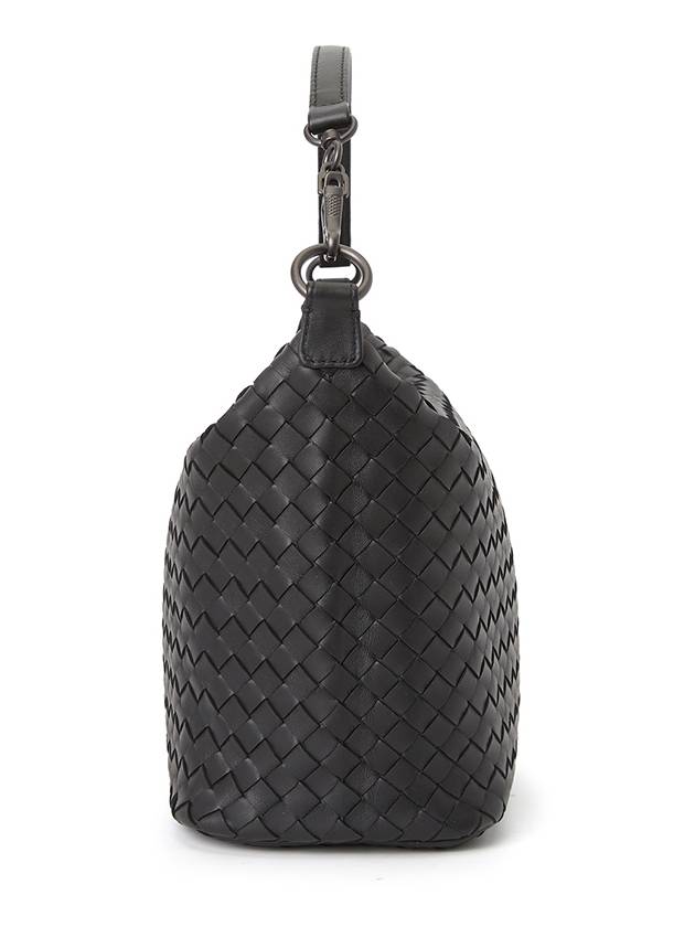 Women's Intrecciato Shoulder Bag Black - BOTTEGA VENETA - BALAAN 3