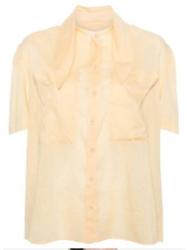 Women's GD Cotton Voile Fouled Shirt Yellow - LEMAIRE - BALAAN 2