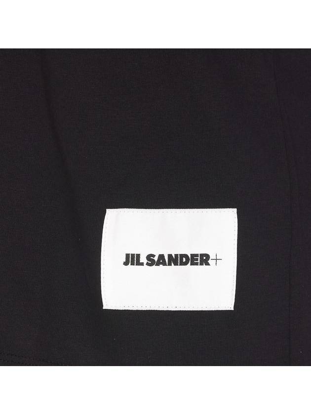 Logo Label Cotton 3 Pack Short Sleeve T-Shirt Black - JIL SANDER - BALAAN 4