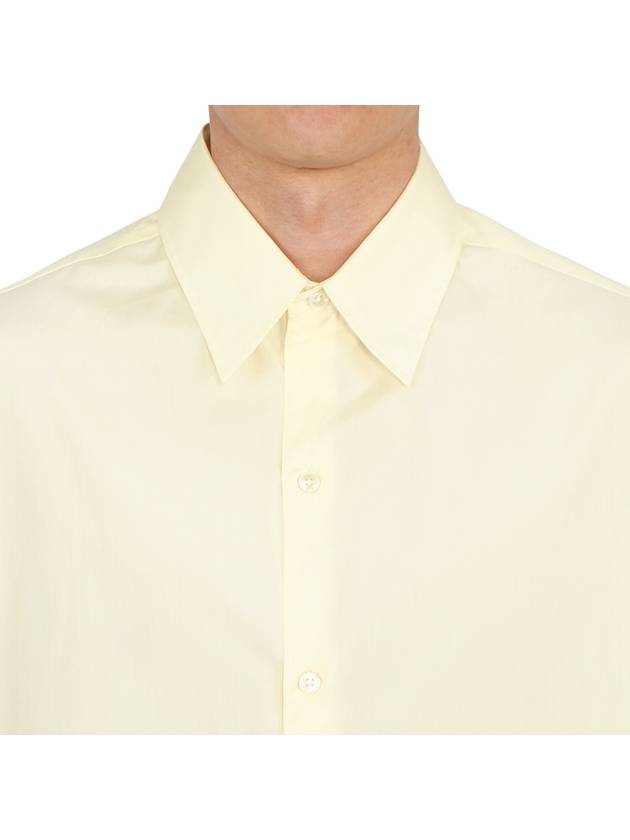 Men's Short Sleeve Shirt SORONO SNM 883 PARCHMENT - STUDIO NICHOLSON - BALAAN 5