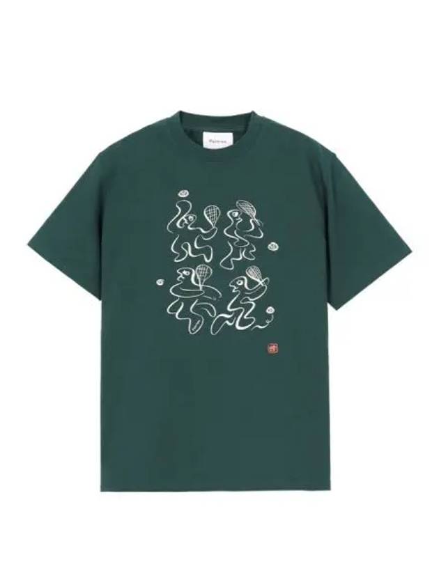 Vincent Chang Won Short Sleeve T Shirt Dark Green - PALMES - BALAAN 1