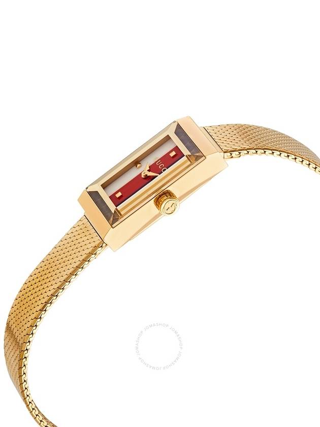 G Frame Mesh Watch Gold - GUCCI - BALAAN 3