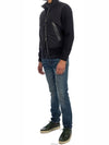 Men's Nylon Zip-Up Jacket Black - TOM FORD - BALAAN 5