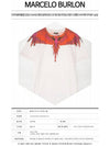 Red Wing Print Short Sleeve T-Shirt White - MARCELO BURLON - BALAAN 3