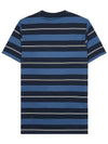 Embroidered Logo Striped Short Sleeve T-shirt Navy - BARBOUR - BALAAN 3