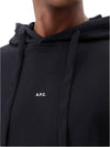 Larry Small Logo Hoodie Black - A.P.C. - BALAAN 4